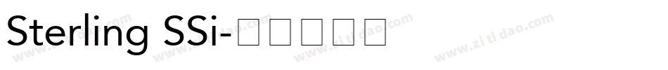 Sterling SSi字体转换